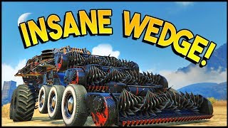 Crossout - INSANE WEDGE BUILD! 3x Harvesters (Crossout Gameplay)