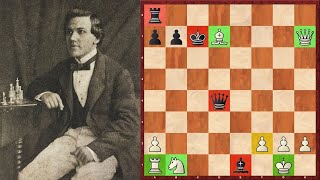 Шахматы. Пол Морфи. ОХОТА НА КОРОЛЯ в Гамбите Эванса!