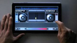DJ Studio - DJ'ing with Android on 10" Tablet