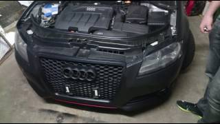 Audi A3 8p Frontschürze demontieren / Stoßstange abbauen