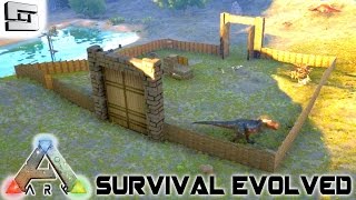 ARK: Survival Evolved - BASE BUILDING WALL! S2E2 ( Gameplay )