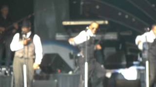 Bobby Brown having fun with New Edition Funk Fest Jacksonville 2012