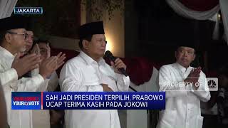 Sah Jadi Presiden Terpilih, Ini Kata Prabowo
