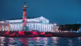 Пиротехнический мюзикл в акватории Невы