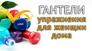 Упражнения с гантелями дома на все группы мышц для женщин