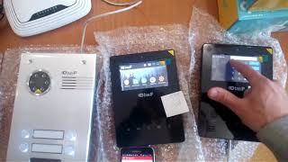 IP панель BAS-IP BA-04 с 3-мя мониторами BAS-IP AU-04LA