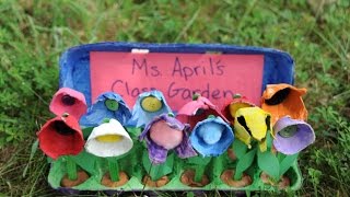 Egg Carton Craft: Classroom Garden