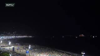 LIVE: Fireworks illuminate skies of Rio’s Copacabana beach in New Year's Eve 2022 ce