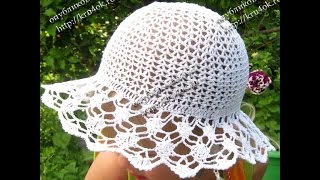 Вязание Панамки Крючком для Девочки - модели 2019 / Knitting panamku hooks for Girls