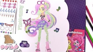 Одевалки! Рисуем Флаттершай. Rainbow Rocks. Девушки Эквестрии. Май Литл Пони Игры для Девочек