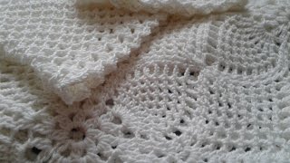 Платье крючком. Прямоугольная пройма. Вывязывание рукава от проймы  // Knitting for Beginners