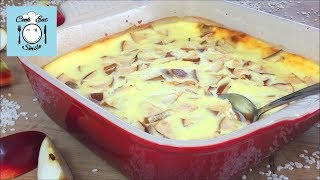 Сладкая рисовая запеканка с творогом и яблоком