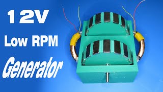 How to make 12V Low RPM generator
