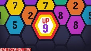 UP 9 - Hexa Puzzle! Merge Numbers to get 9 - Android iOS Gameplay