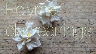 Полимерная глина. Сережки гвоздики / polymer clay