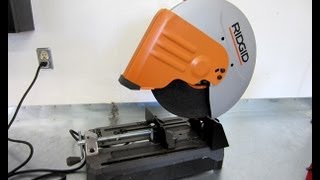 TOOL REVIEW - Ridgid R4141 Abrasive Cut Off Saw