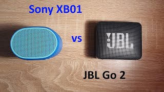 Sony SRS-XB01 vs JBL Go 2 сравнение звука