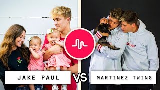 Jake Paul vs Martinez Twins Musical.ly Battle (BEEF) / Who's the Best