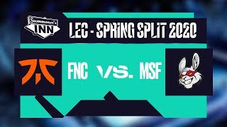 Fnatic vs Misfits | LEC Spring Split 2020, Woche 1, Tag 2 [GER]