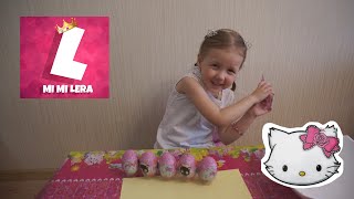 Шоколадные яйца Charmmy Kitty с кристальными кошечками и Ми-Ми конфеты в форме сердечек.