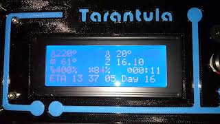 Klipper firmware on a Tevo Tarantula, fast xyz cube