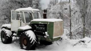 HTZ T-150KM Scania V8 Starting the Green engine -10C