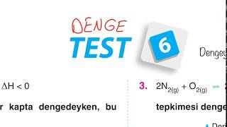 Aydın Yayınları AYT Kimya Soru Bankası 9.Bölüm Kimyasal Tepkimelerde Denge Test-6 Çözümleri