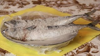 Как солить скумбрию целиком
