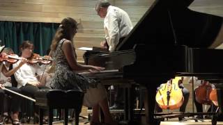 Saint-Saëns Piano Concerto #2, first movement, at New England Music Camp