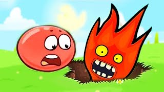 КРАСНЫЙ ШАР ПРОТИВ ОГОНЬ И ВОДА ПОДЗЕМНЫЕ ХОДЫ мультик   RED BALL 4 Volume 5 INTO THE CAVE