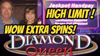 HANDPAY! JACKPOT DIAMOND QUEEN SLOT MACHINE BONUS