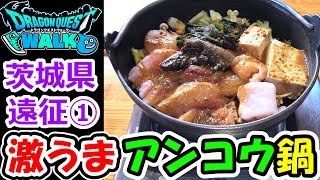 ドラクエウォークグルメ（茨城県①）激うまあんこう鍋を食べてみた