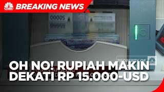 IHSG Anjlok Lebih Dari 2,8%, Rupiah Makin Dekati Rp 15.000/USD