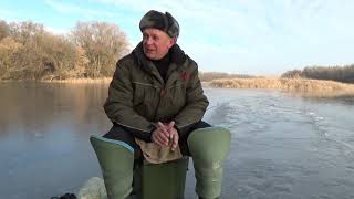 Лёд на Печенежском водохранилище 09 01 20 Артемовская дамба