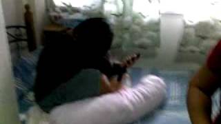 Grandma caning naughty grandchildren!
