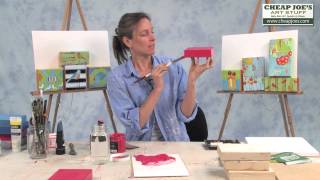 Moni Hill-Painting on Reclaimed Wood Pt 1