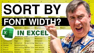 Excel Sort A Column By Font Width ? 2522
