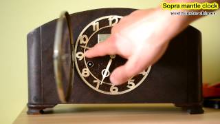 sopra mantle clock. Westminster chimes 1934. Вестминстер бой