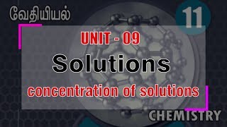 Chemistry Video Lesson - VOL - 02 UNIT - 09 CONCENTRATION OF SOLUTIONS ENGLISH