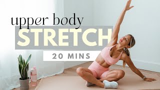 Upper Body & Back Stretch | 20 min stretching routine to relax stiff muscles