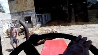 ТРАКТОР Т25 - ТЯНИМ СТВОЛ ДЕРЕВА/TRACTOR T25 - THICKEN TREE OF THE TREE