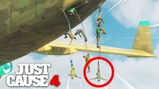Just Cause 4 - KIDNAPPING NPCs WITH A CARGO PLANE!