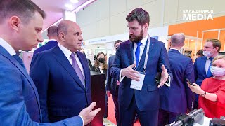 Михаил Мишустин посетил стенд ГК «Калашников» на выставке «Металлообработка-2021»