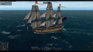 Basic Manual Sailing in Post Release Naval Action for Beginners