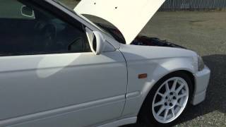 1998 Honda Civic Type R Hatch, B16B DOHC V-TEC, 200HP, 5 speed manual, Red Recaro Type R interior