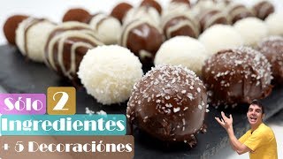 BOLAS de COCO con SOLO 2 INGREDIENTES??? (+ 5 Decoraciones)??