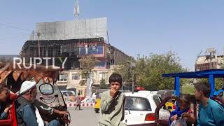 Afghanistan: Taliban flag flies over Kunduz's central square following takeover