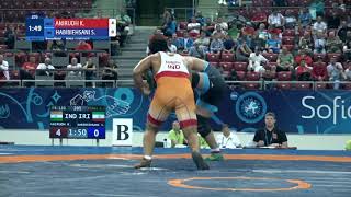 BRONZE FS - 110 kg: K. ANIRUDH (IND) v. S. HABIBIEHSANI (IRI)