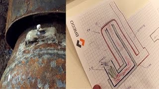 Ракетная печь .Водяной контур /water circuit. rocket stove/로켓 스토브