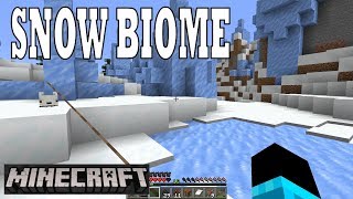 "MINECRAFT SNOW BIOME SURVIVAL"